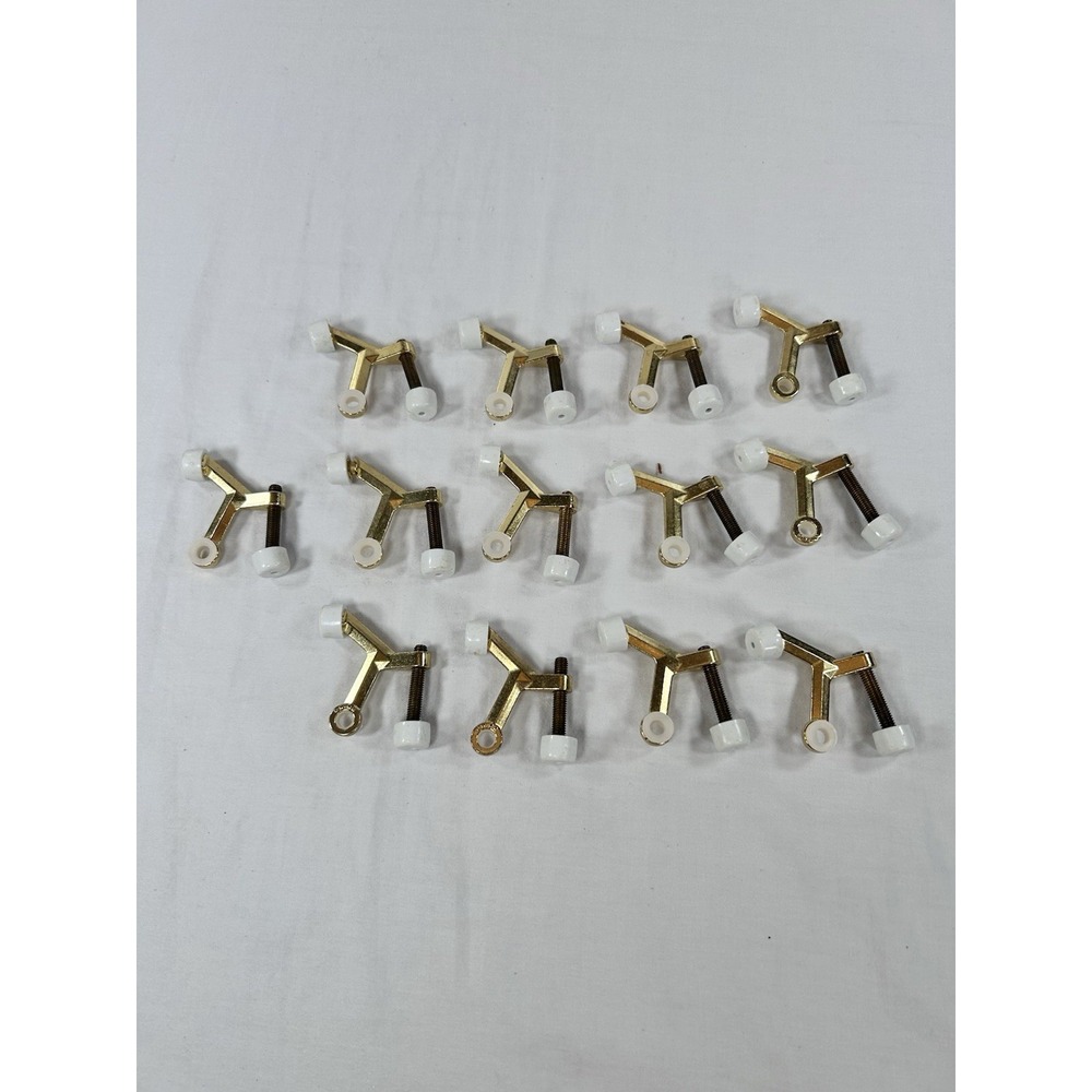 13 Stanley Hinge Pin Doorstops Bright Brass Gold Remodel Hardware Bulk Lot